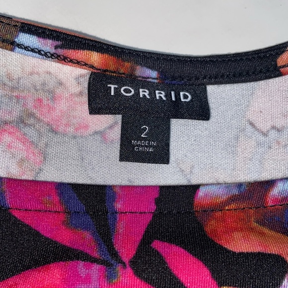 Torrid size 2 (US size 2X) Crop Tank Top Floral Print - Picture 12 of 16